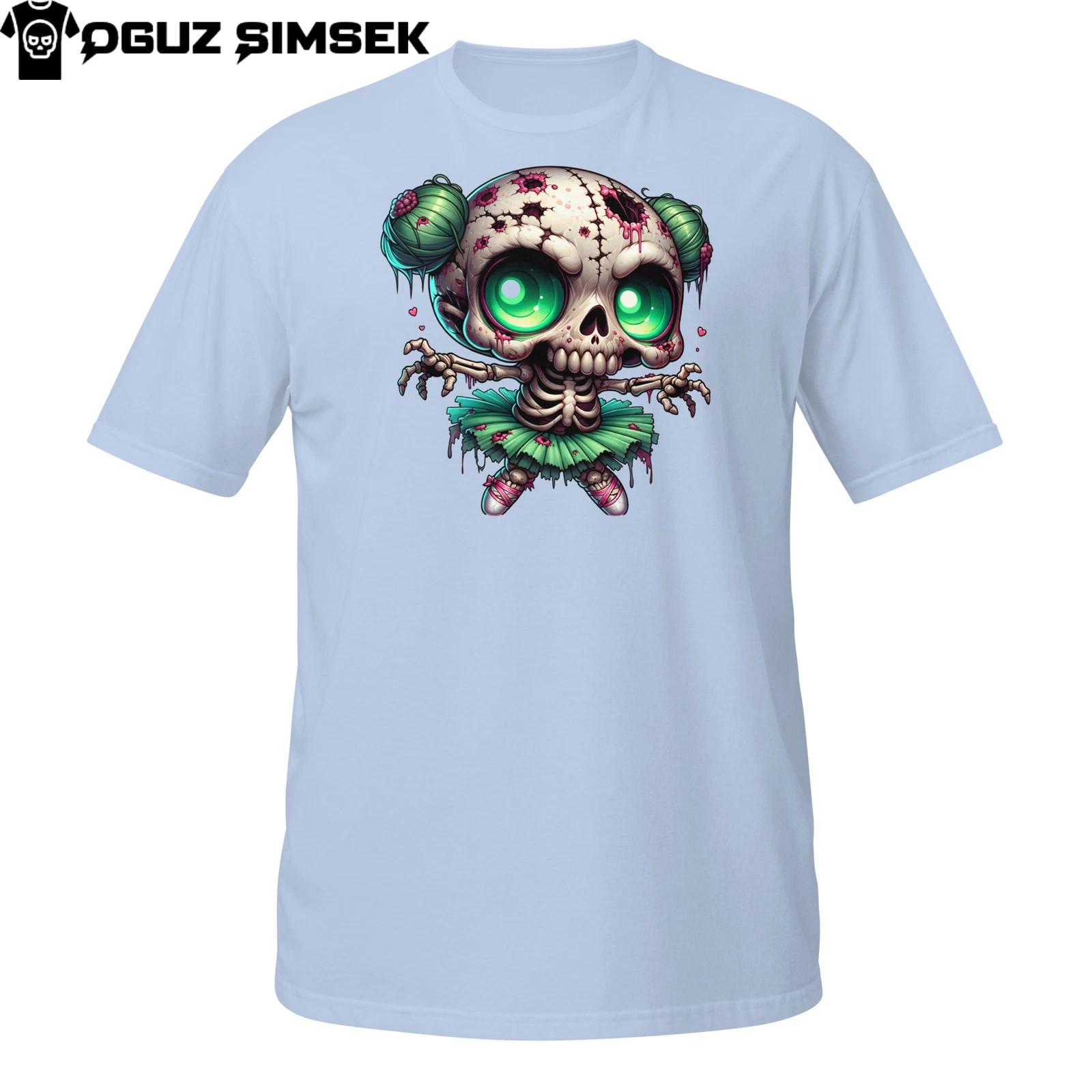 Ballerina Skeleton T-Shirt Mens Womens Tees Top | Creepy Cute Undead Girl | Gothic Ballet Skull Tee 4XL