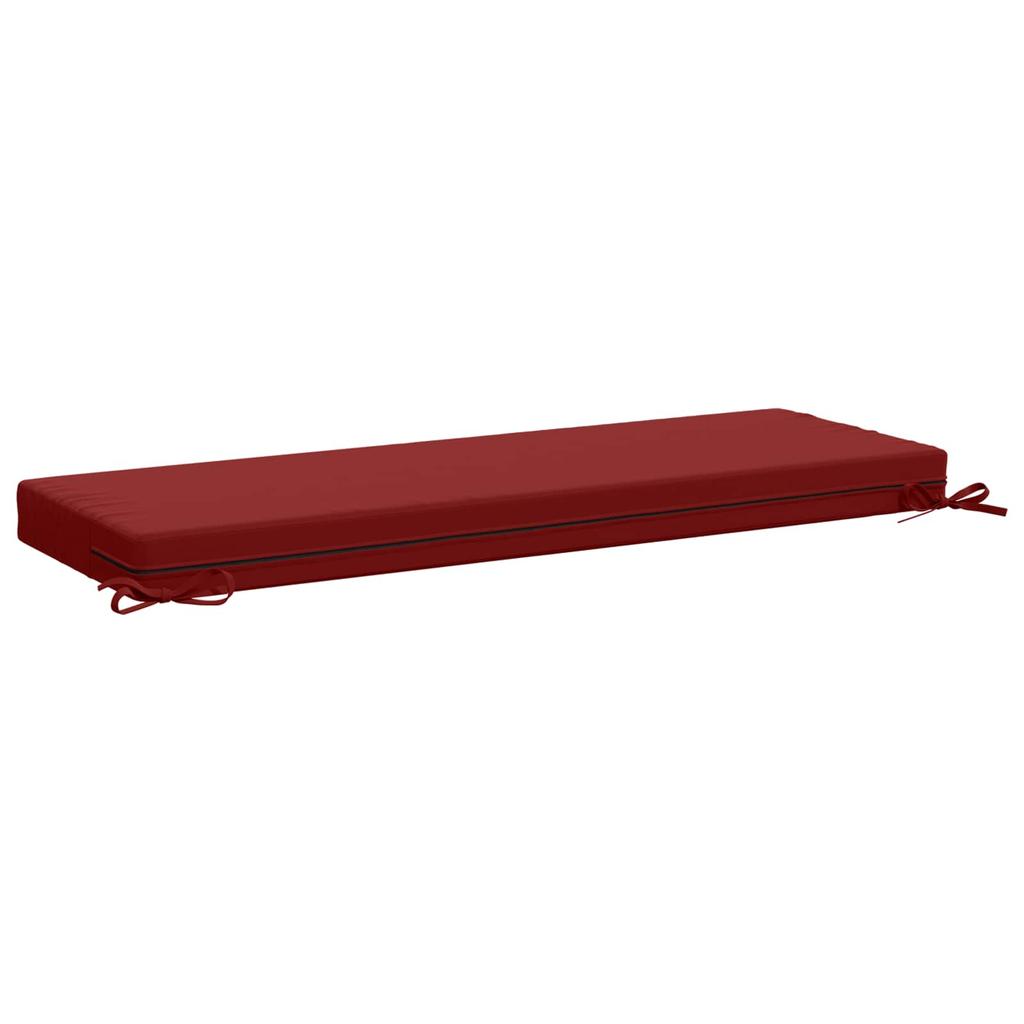 2 Piece Bench Cushions SOEST 2 Pcs. 100percent Polyester Wine Red