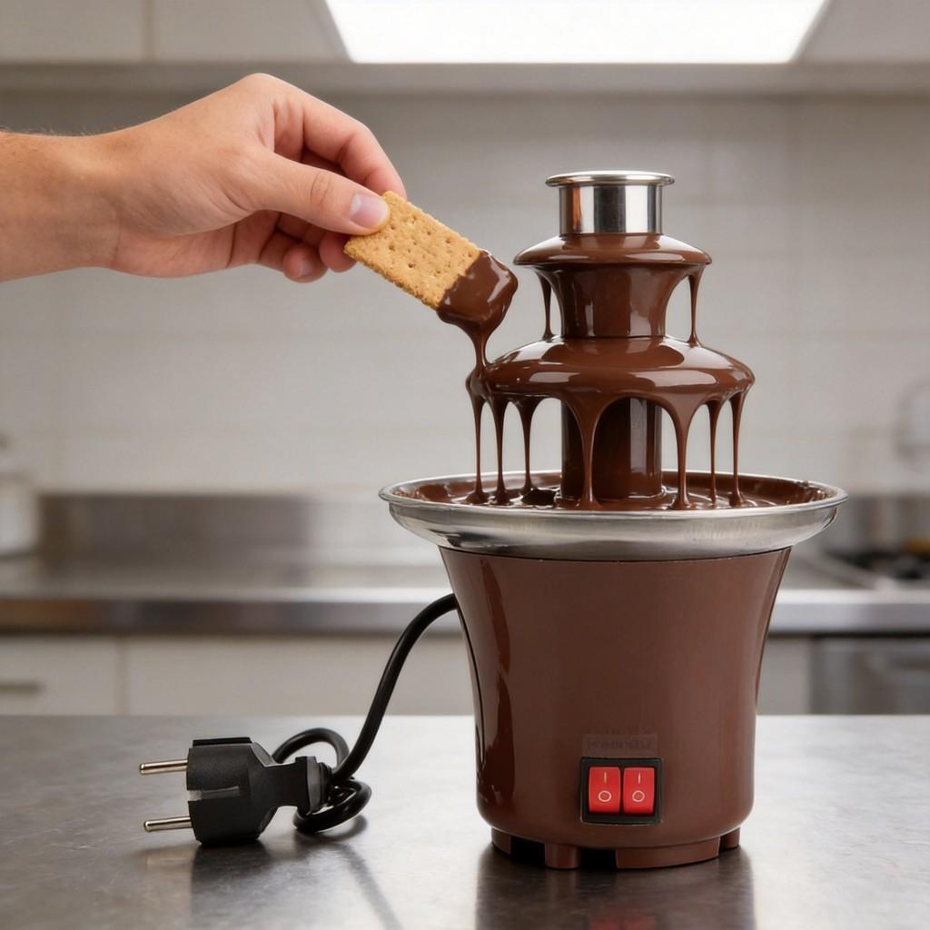 Diy Mini Chocolate Fountain With 3 Layers And Builtin Heating For Party Treats