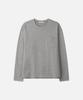 DRAW FIT Hail Cotton Pocket Long Sleeve T-Shirt [M.Grey]