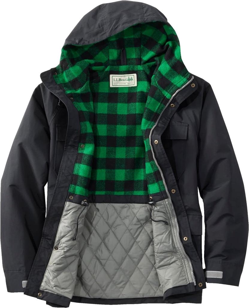 LL Bean Original Baxter State Parka US Size Midnight 1000158855 Men's '82, Fit, Regular, M, Black,