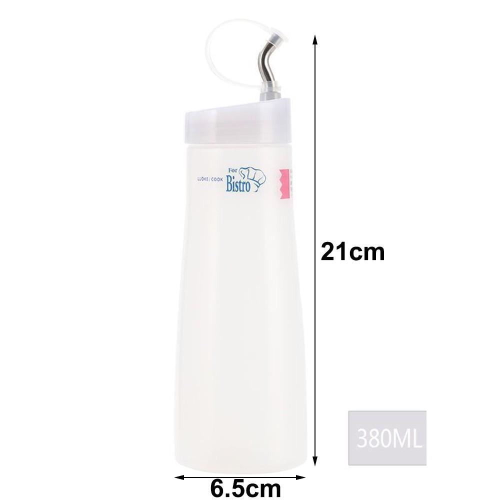 New 280ml 380ml Squeeze Sauce Bottle Large Capacity Plastic Squeeze Bottles Clear Salad Dressing Bottle Ketchup