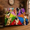 Anime Zoro One P-Piece Cartoon Flannel Blanket Soft Warm Throw Blanket for Bedroom Living Room Bed Travel Camping Picnic Kid