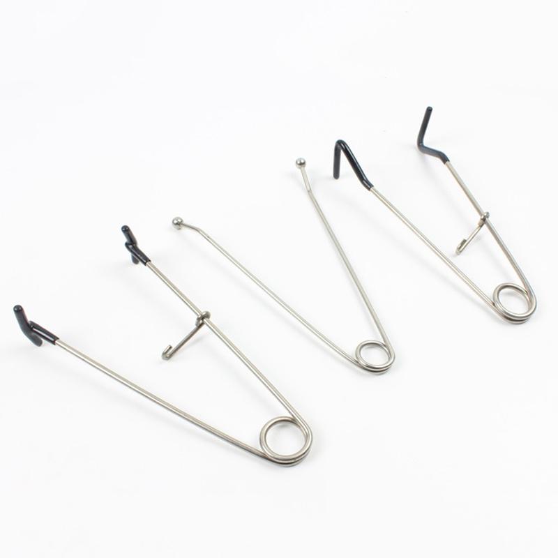 1pc Fishing Unhooker Stainless Steel Fish Mouth Opener Portable Fish Mouth Spreader Jaw Spreader Decoupling Device Fishing Tools