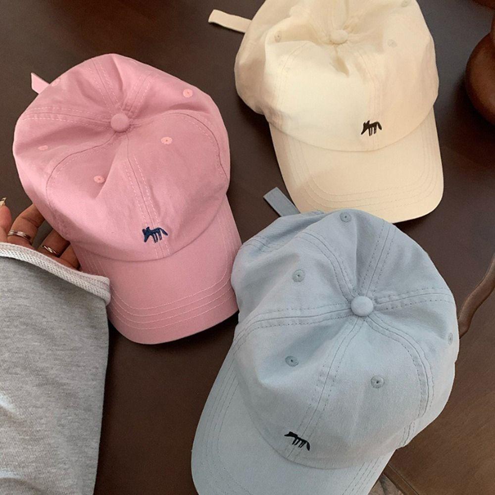 Embroidered Embroidery Baseball Cap Animals Sun Hat Apparel Accessories Canvas Baseball Hat Sports