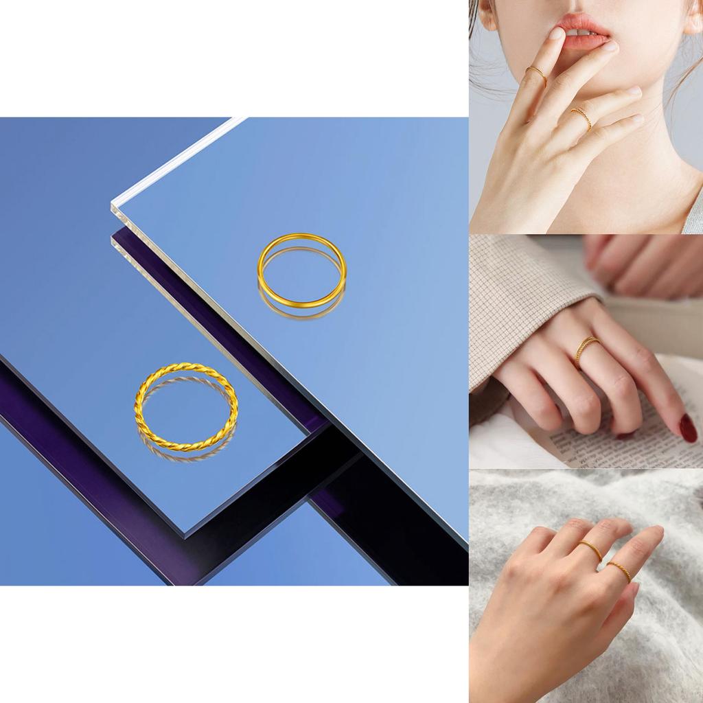 Stylish Vietnamese Sand Gold Twisted Ring Minimalist Matte Band Perfect For Couples Gift