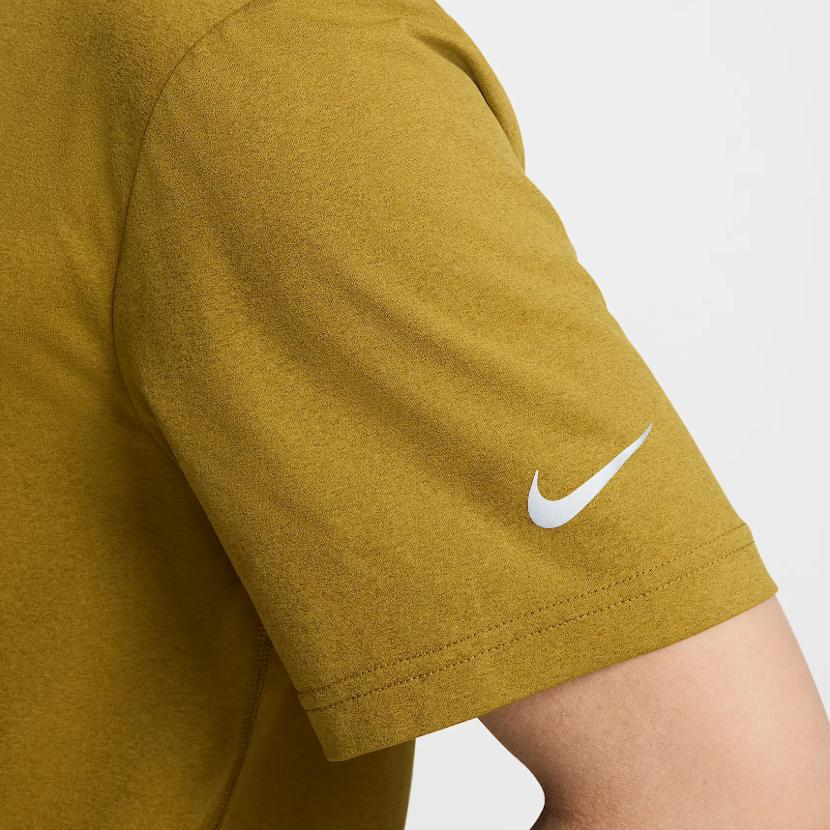Nike Hiverse Round Neck Pullover Letter Print Quick-Dry Short Sleeve T-Shirt Men T-Shirts Desert-Moss Fur HV4882-399