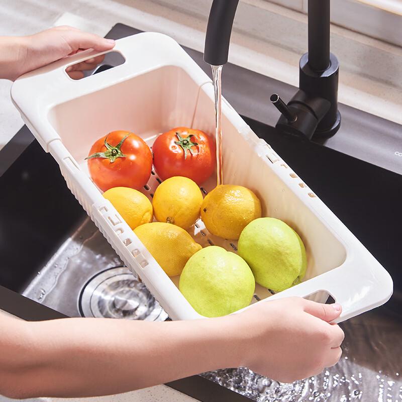 Retractable Double-Layer Kitchen Sink Drain Basket