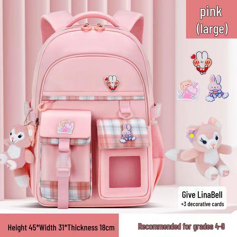 Lightweight Backpack for Girls - Large Capacity for Grades 3-12