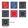 Western Pattern Headscarf Bandanas Hiphop Head Scarf Music Festival Headwrap Cycling Dancing Head Scarf Handkerchief