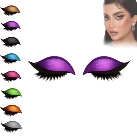 2 Líné samolepky Oční stíny Pár řas Opakovaně použitelné Samolepky pro líčení očí