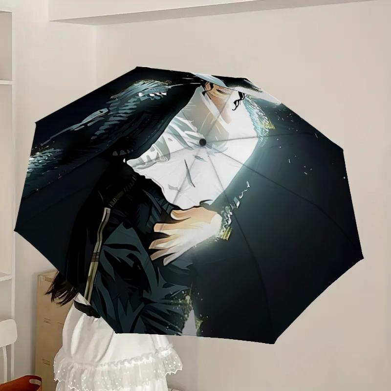 1pc Moonwalker Smooth Criminal Automatic Folding Umbrella, Portable Collapsible Design, Casual Outdoor Accessory L1202013