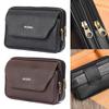 Casual PU Leather Men Waist Bag Travel Waterproof Bum Belt Pack Sport Comfortable Phone Pouch