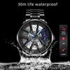 Casual Men's Watch Business Watch Contour Watch Sports Watch Quartz Watch Hollow Watch Stainless Steel Watch