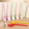 Silicone Spoon Small Spoon With Long Handle Heat Resistant Easy To Clean Non-Stick Rice Spoons Tableware Utensil Kitchen Tool