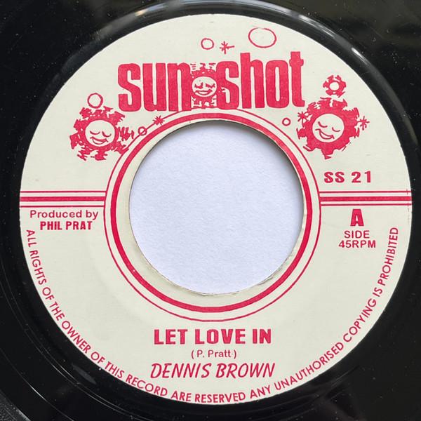 7inch Record DENNIS BROWN KING SIGHTA Let Love In Master Of All SS21 Sunshot UK Reggae Ska Dub Used