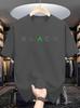Unisexs Basic Crew Neck Short Sleeve Tee Minimalist BLACK Letter Graphic Soft Lightweight Cotton Casual Daily Summer Outfits Top