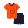 Summer New Boys' Suit Style Children's Shorts Suit Cartoon Printing Embroidery Children's Clothing 2-piece Set