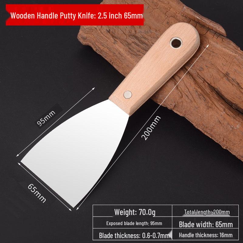 Stainless Steel Putty Knife Set: Scraper, Trowel, and Spatula for Painting and Wall Repair