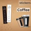 Self-adhesive Disposable Seal Label Thank You for Your Support Milk Tea Sticker Coffee Cup Decors