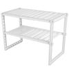 Telescopic Stand Storage Shelf Space Save Cupboard Extending Extra Home