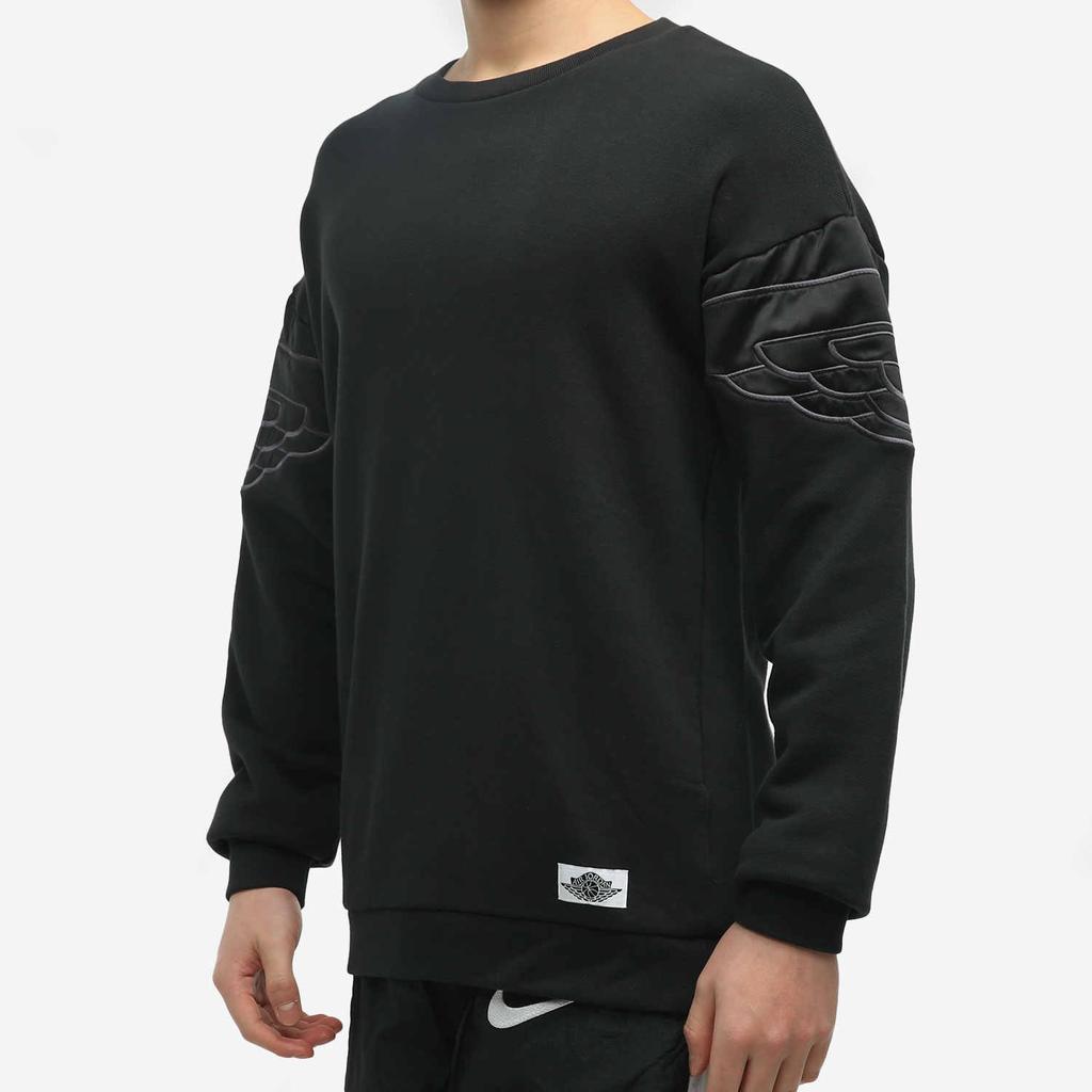 Air Jordan Embroidered Sports Pullover Black Men's AO0427-010