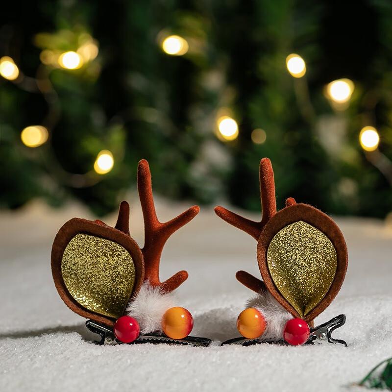 Милый набор аксессуаров для волос с рогами оленя на Рождество