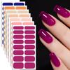 Adesivi per unghie in pellicola, Adesivi per unghie a colori solidi impermeabili, Nuovi adesivi per nail art a copertura totale