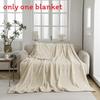 Pure Color Flannel Blanket With Butterfly Pattern For Office Nap And Air Conditioning Comfort