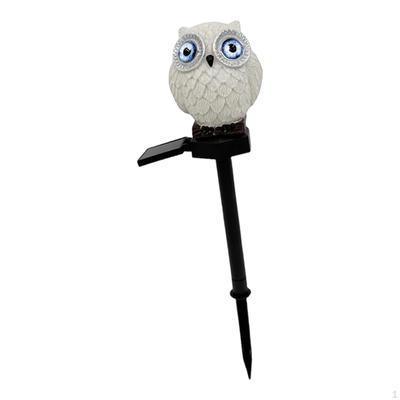 Venkovní solární cestovní světlo zahradní kolík zvířecí socha ornament krajinářská lampa soška sovy teplá