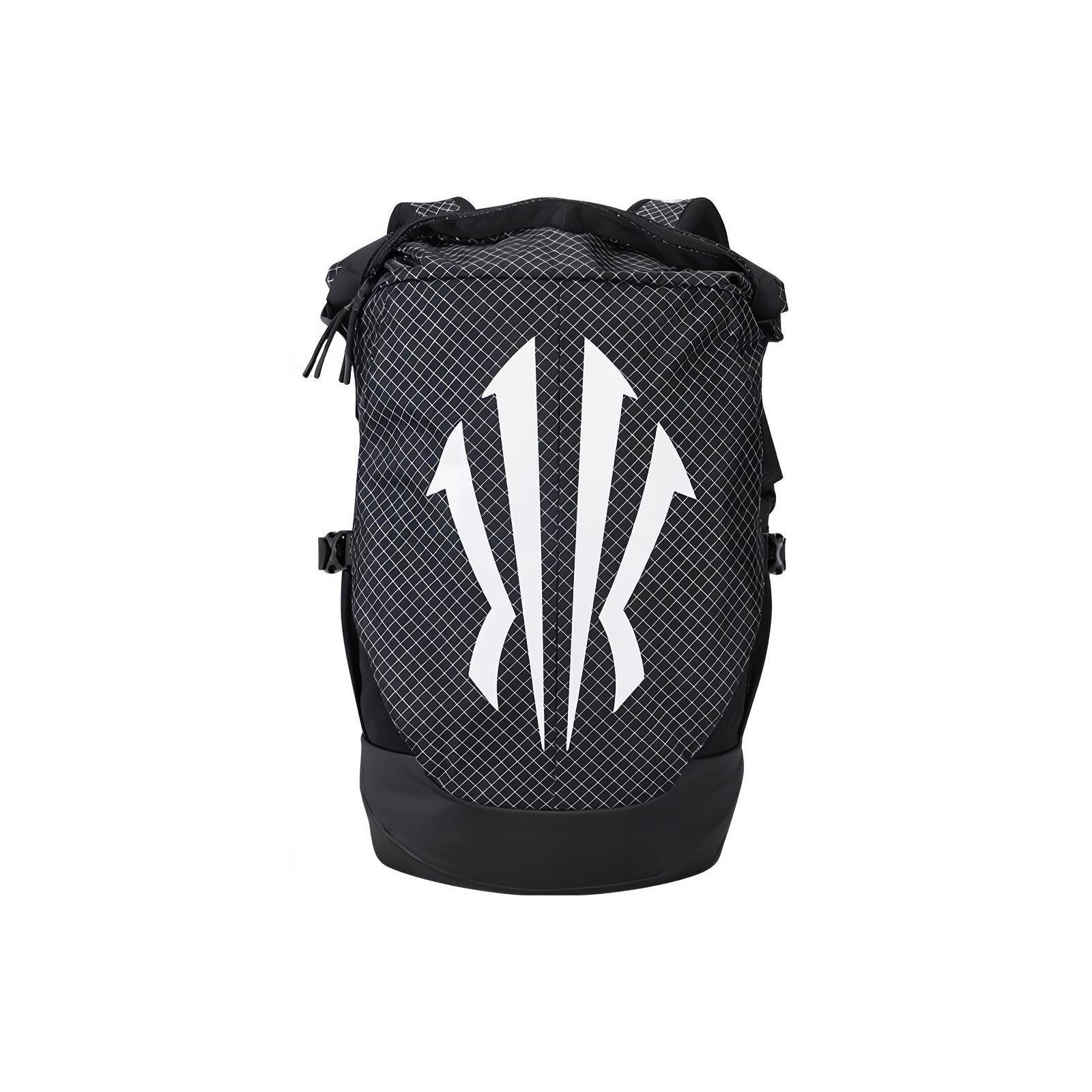 

Anta Kyrie Zipper Closure Lightweight Design Fabric Backpack Unisex Backpack Black 192421155R-1 Black