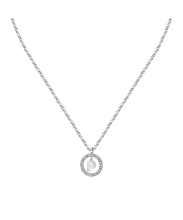 

La Petite Story Letter P Steel Necklace With Clear Crystal LPS10ASF21 For Women