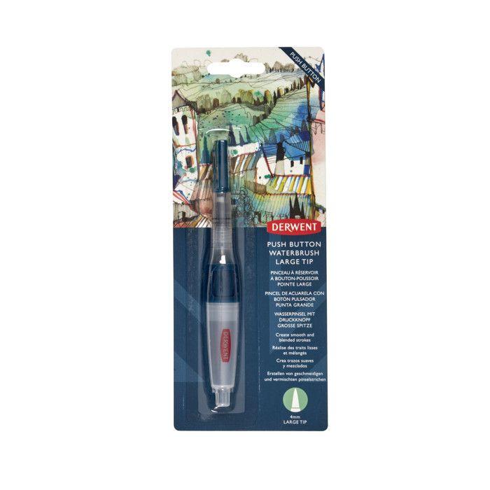 Derwent - Push-button Water Brush Wide Tip