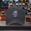 Dragon Cherry Blossom Washed Baseball Cap Unisex Adjustable Cotton Outdoor Casual Hat