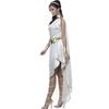 Muse Suit, Cosplay Cleopatra, White Slanted Shoulder Irregular Dress, Stage Performance Suit