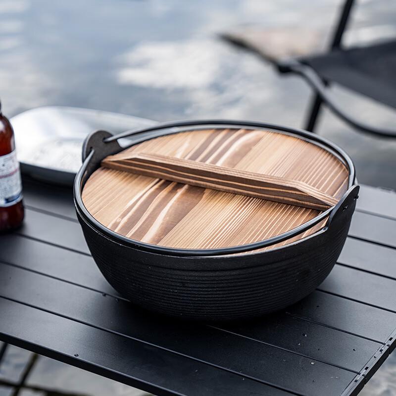 Portable Cast Iron Camping & Cooking Pot