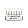 10pcs/set Dental High Speed Burs Dental Diamond Burs Drill for High Speed Handpiece Dentist Polish Tool