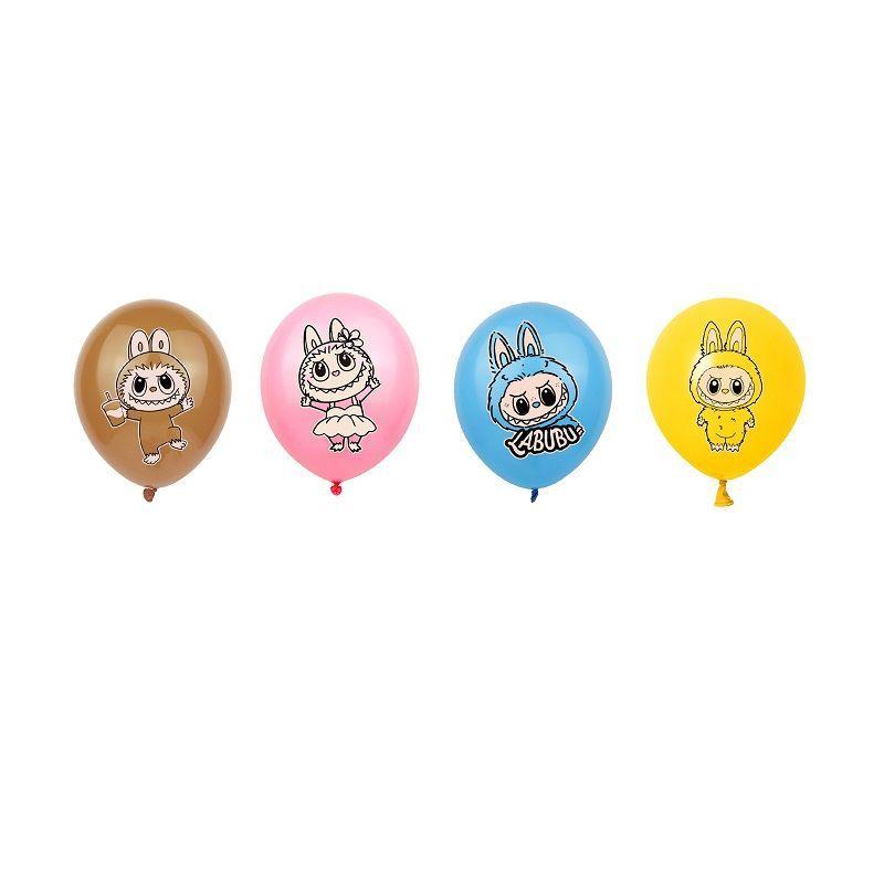 LbbTheme Birthday Party Decoration Set Lbb Birthday Banner Cake Topper Cartoon Balloon