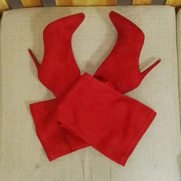 Cizme Sexy Cizme-Femei Pantofi Femei 2025 Dama Cu Toc Înalt Ascuțit Peste Genunchi Cauciuc Solid Vârf Ascuțit Roma Slip-On Cu Șireturi Fl