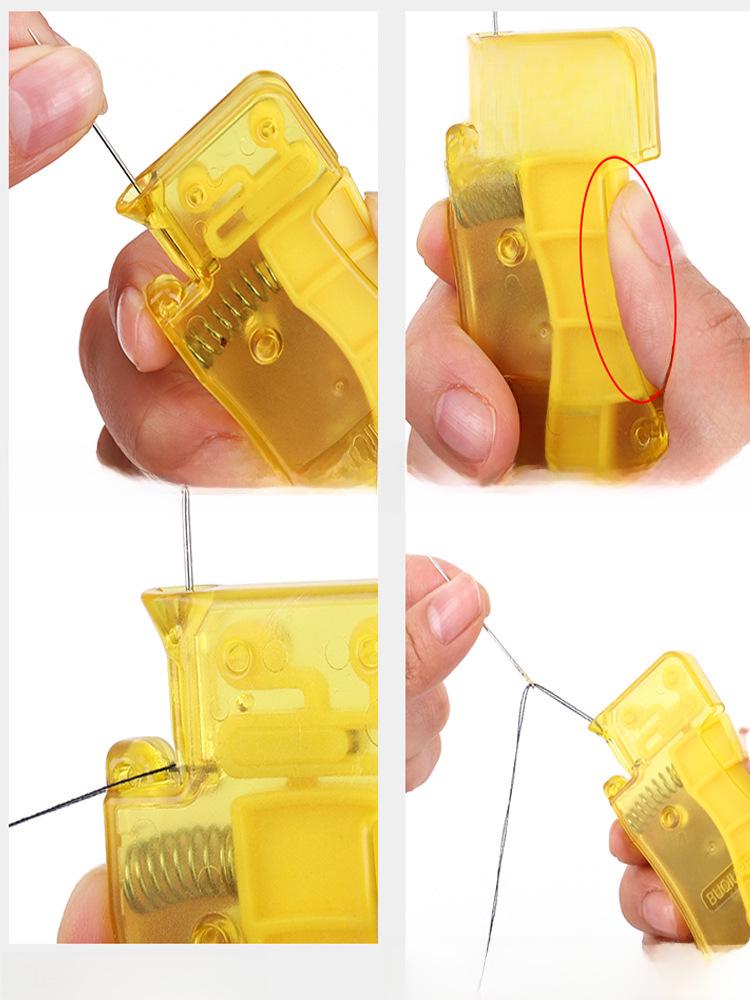 Elderly-Friendly Needle Threading Tool for Hand Sewing and Cross-Stitch