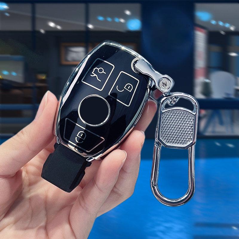 Shell Fob Fashion Tpu Car Key Case Cover For Mercedes Benz A B C E Class Gls Gla Glk Glc Cls Cla Amg W204 W205 W212 W463 W176