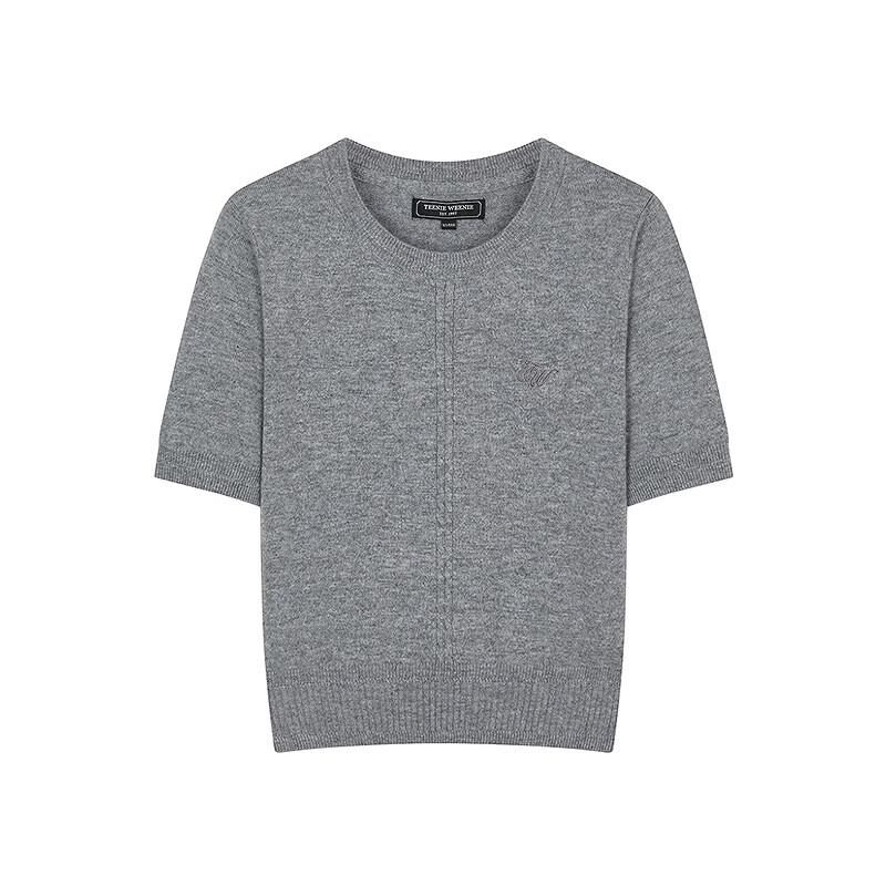 Teenie Weenie Women's Shawl-Style Short Sleeve Knit Sweater