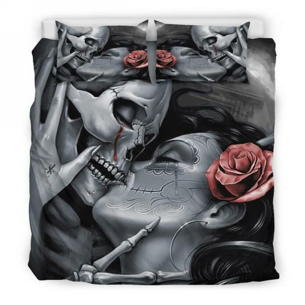 

Skull, Digital Printing Quilt Set, Three-Piece Set, Picture Fixed. GB-Single135cm×200cm