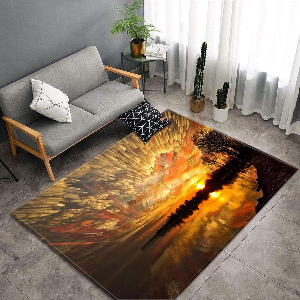 Living Room Carpet Merry Christmas Bedroom Floor Mat Doormat For Europe And The United States