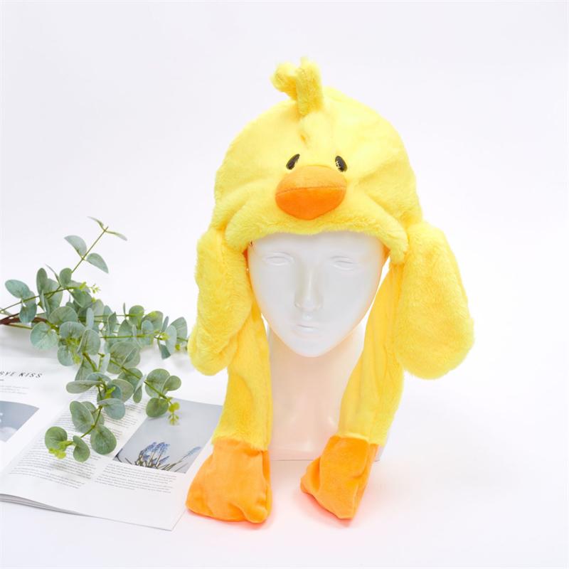Lustige Weihnachts-Halloween-Plüschmützen mit Hirsch-Kürbis, Weihnachtsmann, Geistertierohren, beweglichen Plüschmützen für Jungen und Mädchen, Weihnachtsgeschenke