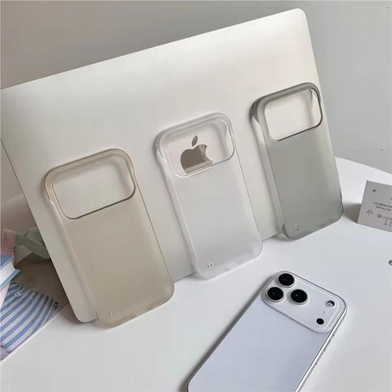 Ultra-Thin Frameless Case For iPhone 17 Air 16 15 14 13 12  Pro Max Plus 17Pro Glossy Hard Matte Slim Breathable Funda Coque