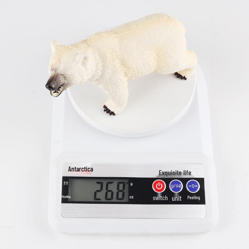Polar Bear Wildlife Model Toy - Arctic Animal for Children's Sensory Play and Early Education