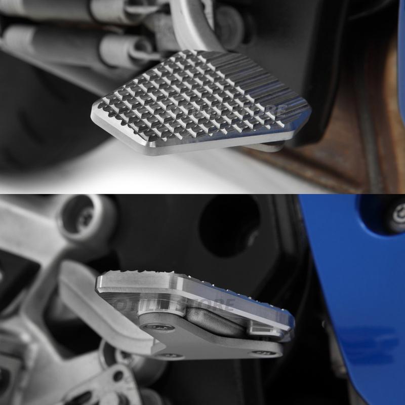 New Silver/Black Rear Foot Brake Lever Pedal Enlarge Extension Pad Extender For BMW S 1000 XR S1000XR S1000xr 2020 2021