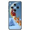 Christmas Cover For Oppo Find X8 Pro 5G 6.78"Black Silicone Cases TPU Santa Claus Christmas Tree Back Cover For Oppo Find X8 5G