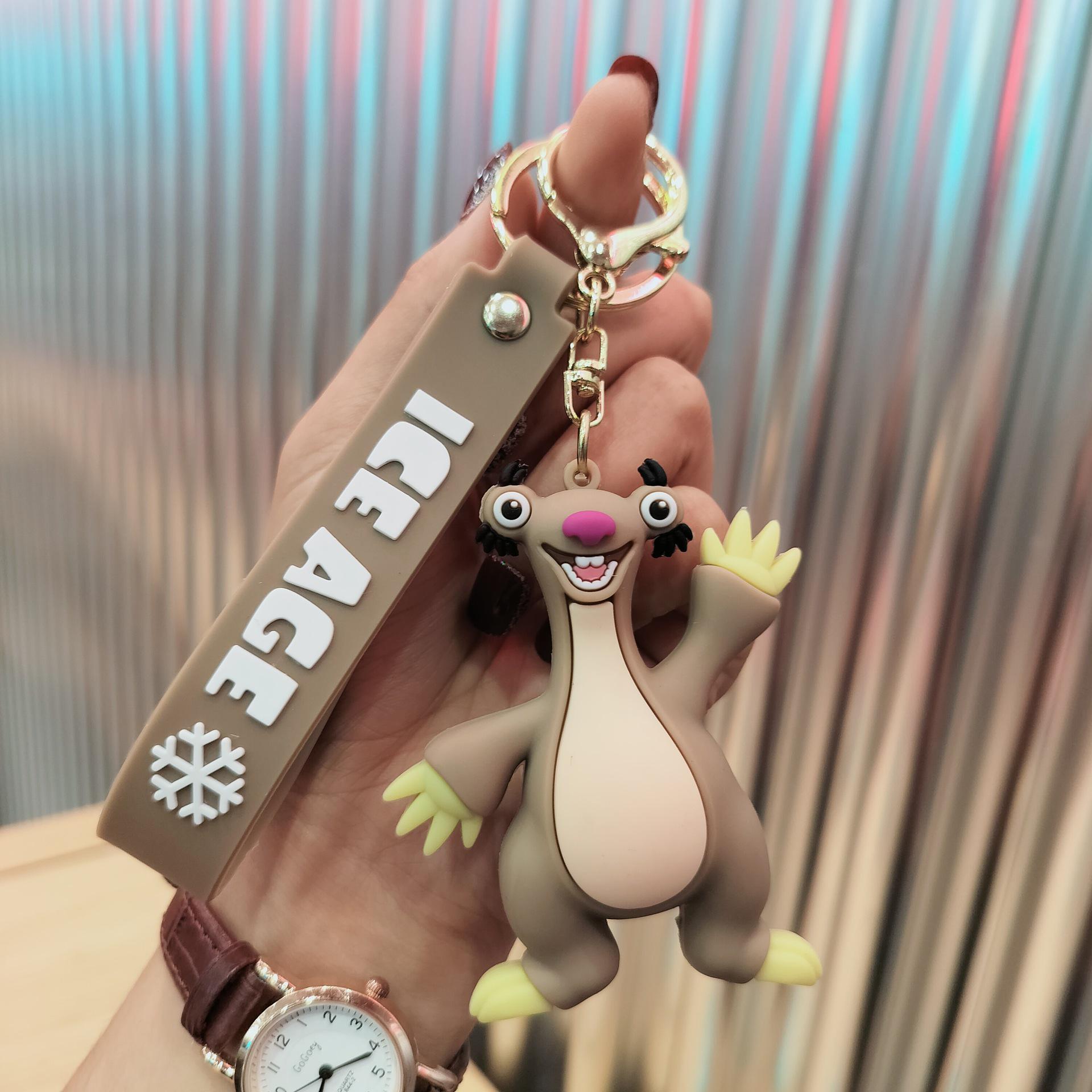 Ice Age Squirrel Cartoon Keychain Pendant - Backpack Charm, Small Gift